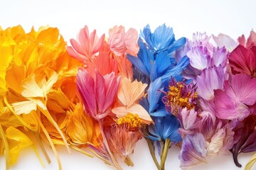 Naklejka premium Colorful dried herbal tea blends