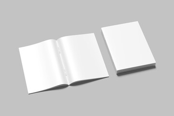 Blank a4 catalog white