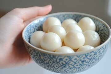 consuming large sweet dumplings
