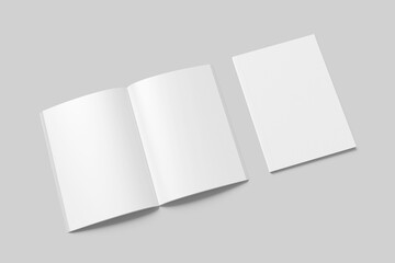 Blank a4 magazine white