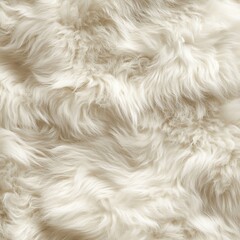 Soft white fur texture close-up, perfect for backgrounds and design elements.
