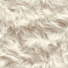 Fototapeta premium Soft white fur texture background with wavy patterns ideal for design and creatives.