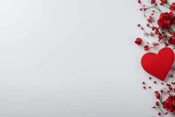 Romantic heart-shaped red floral arrangement for special occasions