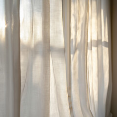 sunlight trough curtain with curtains