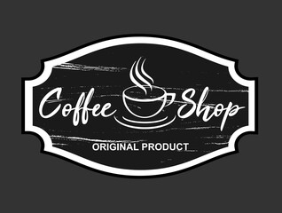 Coffee Shop design template. Coffee vector illustration