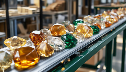 A conveyor belt where raw thoughts turn into polished gems.  Generative AI.