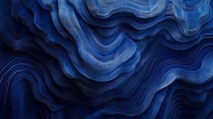 Obraz premium Abstract Blue Wave Pattern Deep Ocean Texture