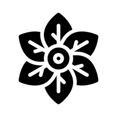 flower glyph icon