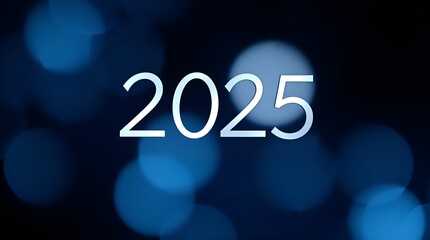 Abstract 2025 Design with Gradient and Sparkling Details