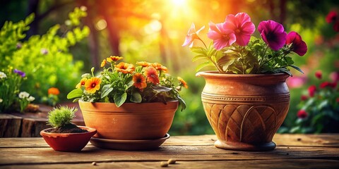 Naklejka premium Candid Photography: Pot Diagram, Plant Pot Illustrations, Flower Pot Sketches, Ceramic Pot Drawings, Gardening Diagrams, Botany Illustrations, 