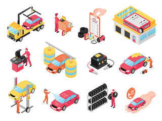Illustrations of Auto Service Activities