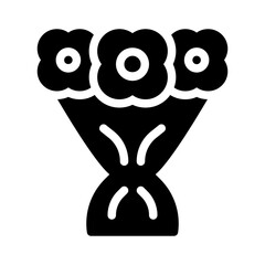 Spring Bouquet glyph icon