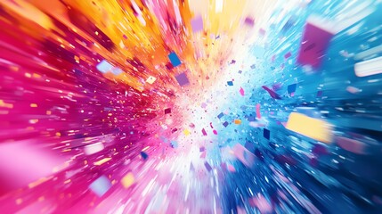 Vibrant abstract color explosion background.
