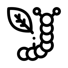 Caterpillar line icon
