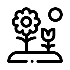 Flower line icon