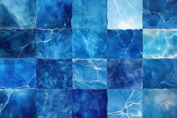 Obraz premium Edited collage of clear blue water texture Suitable for banners backdrops or 3D mapping