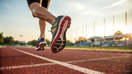 Running Shoes on running track