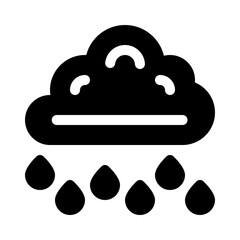 Rain glyph icon