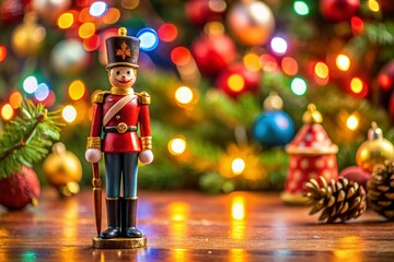 Christmas Toy Soldier Photo, Holiday Military Figure, Festive Redcoat, Vintage Tin Soldier, Christmas Decoration, Military Toy, Classic Christmas Ornament