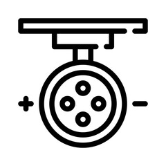 Dimmer line icon
