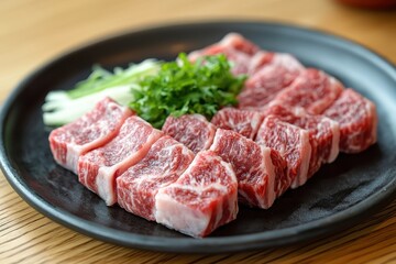 Fototapeta premium Korean cuisine featuring beef dishes including sundae soup seolleongtang gomtang and sundaeguk along with pork and kimchi side dishes
