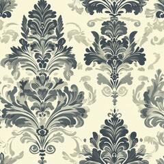 Fototapeta premium Seamless decorative vintage and stylish ornaments pattern