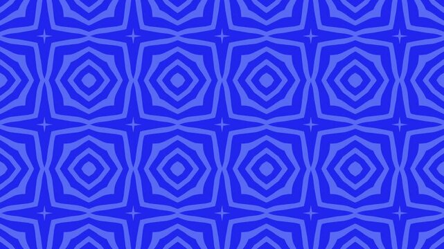 Repeating blue geometric shapes in a seamless pattern suitable for backgrounds, textiles, packaging, and web design projects