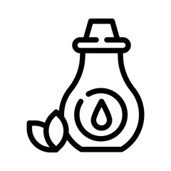 massage oil line icon