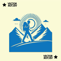 simple mountaint logo design inspirtaion