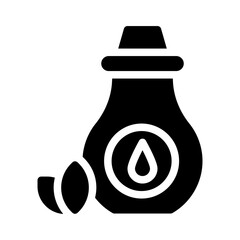 massage oil glyph icon