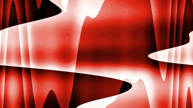 Red white and black abstract swirling patterns in a framed rectangle. Suitable for background designs, geometric art concepts, and modern decor