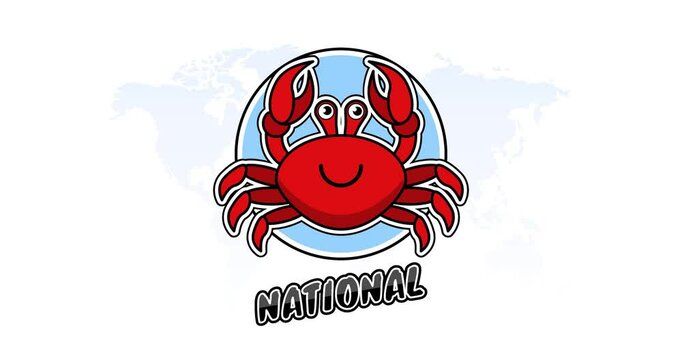 national crabmeat day motion video, ideal for national crabmeat day celebration