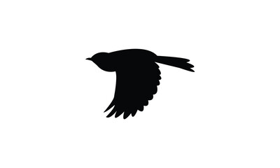 Catbird Silhouette Design  And Vector Illustration. 
