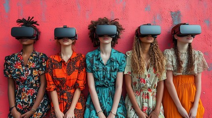 Diverse Students Collaborating in Immersive Virtual Literature Classroom