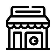 electronics store line icon