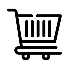 shopping cart line icon