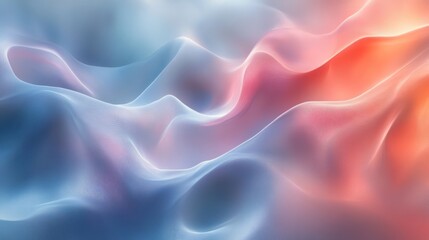 Obraz premium Abstract swirling blue and orange fluid wave background.
