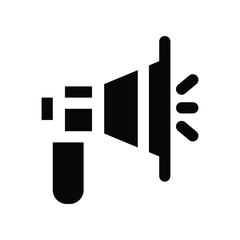 Megaphone icon. vector glyph icon for your website, mobile, presentation, and logo design.