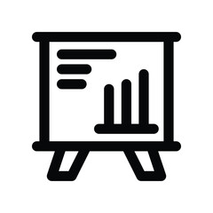 Presentation icon. vector line icon for your website, mobile, presentation, and logo design.