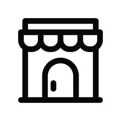 Shop icon. vector line icon for your website, mobile, presentation, and logo design.