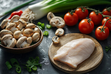 Delicious food close-up