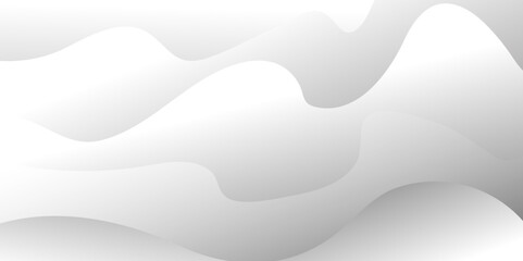 Abstract white and light gray wave design