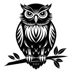 Fototapeta premium Burrowing Owl Aruba silhouette