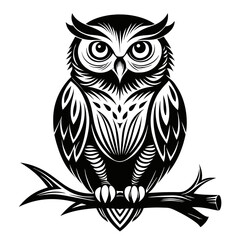 Obraz premium Burrowing Owl Aruba silhouette