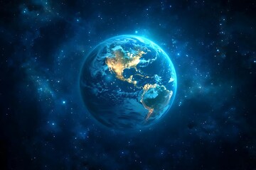 Glowing Earth at Night from Space4