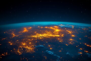 Obraz premium Earths Night Lights from Space8