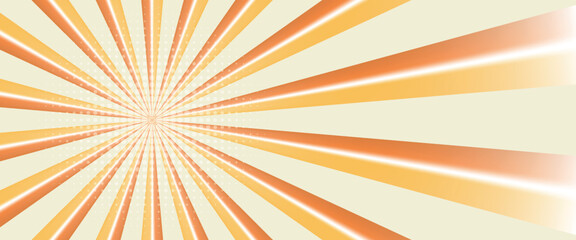 Swirling radial ice cream background. Orange groovy vortex spiral twirl. Twirl sunburst psychedelic pattern. Orange lollipop texture. Swirl candy background.