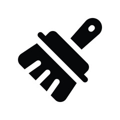 brush icon. vector glyph icon for your website, mobile, presentation, and logo design.