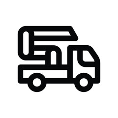 Fototapeta premium concrete pump icon. vector line icon for your website, mobile, presentation, and logo design.