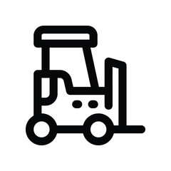 forklift icon. vector line icon for your website, mobile, presentation, and logo design.